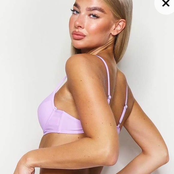 BOGO PLT Lilac Push Up Underwire Bikini Top - Picture 2 of 5